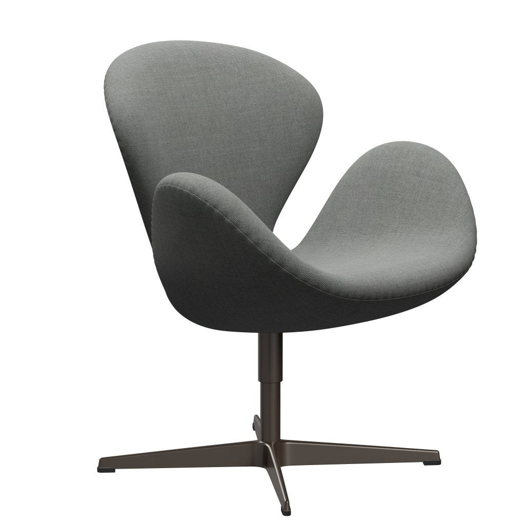 Fritz Hansen Swan Lounge Chair, Brown Bronz/Sunniva Grey