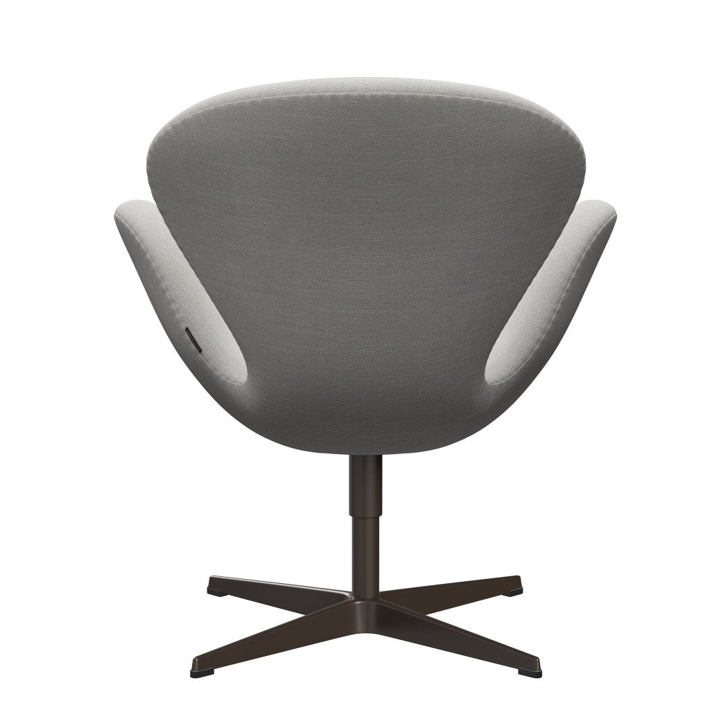 Křitě Fritz Hansen Swan Lounge Chair, Brown Bronze/Sunniva Canvas