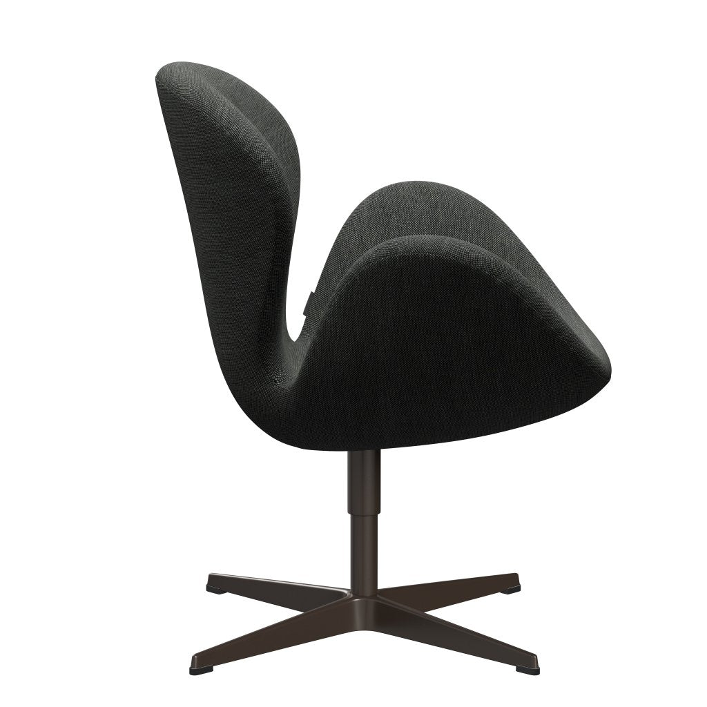 Fritz Hansen Swan Lounge Chair, Brown Bronz/Sunniva světle šedá/tmavě šedá