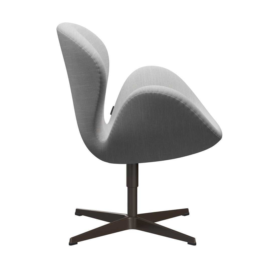 Fritz Hansen Swan Lounge Chair, Brown Bronz/Sunniva Natural/Light Grey