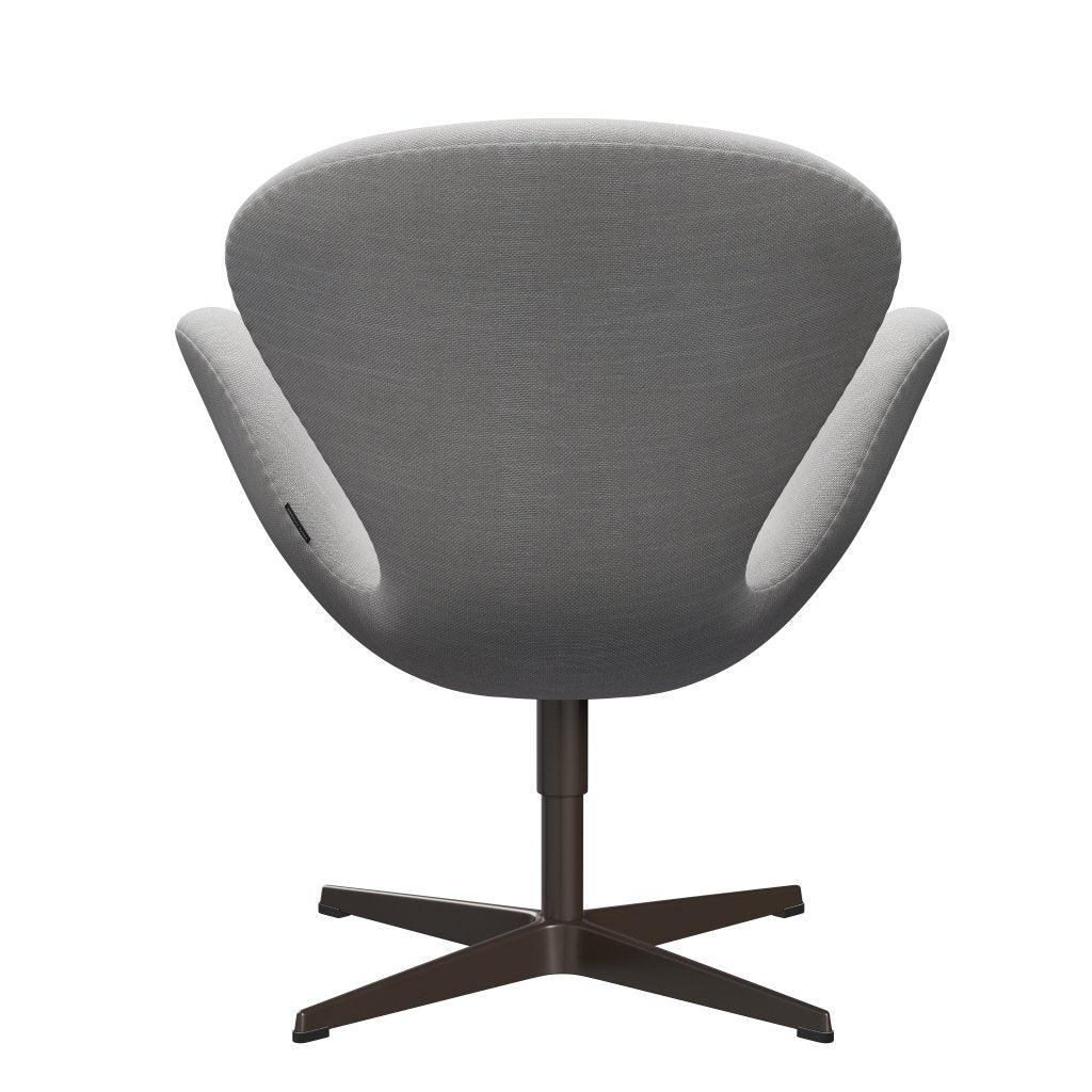 Fritz Hansen Swan Lounge Chair, Brown Bronz/Sunniva Natural/Light Grey