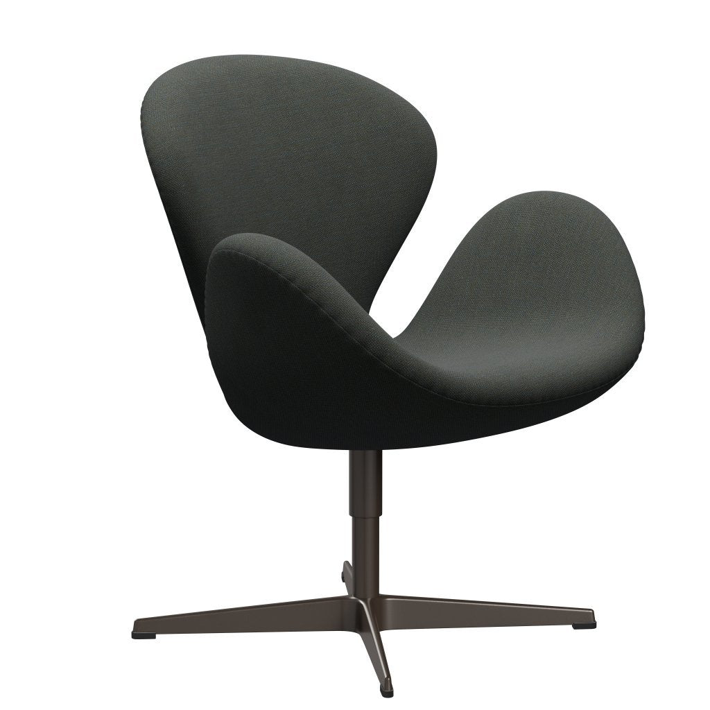 Lounge Fritz Hansen Swan Lounge, Brown Bronze/Sunniva Navy/Olive