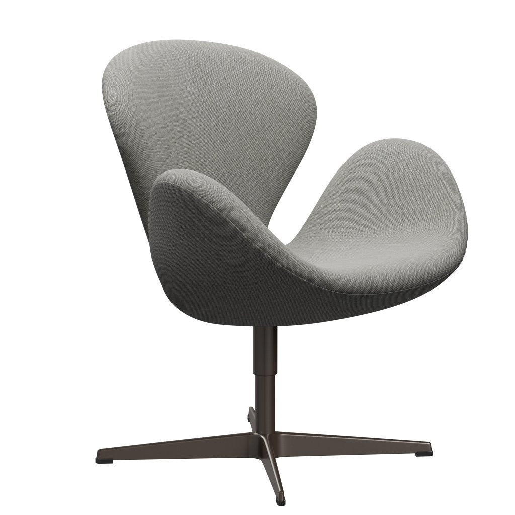 Fritz Hansen Swan Lounge Chair, Brown Bronze/Sunniva Sand/Light Grey