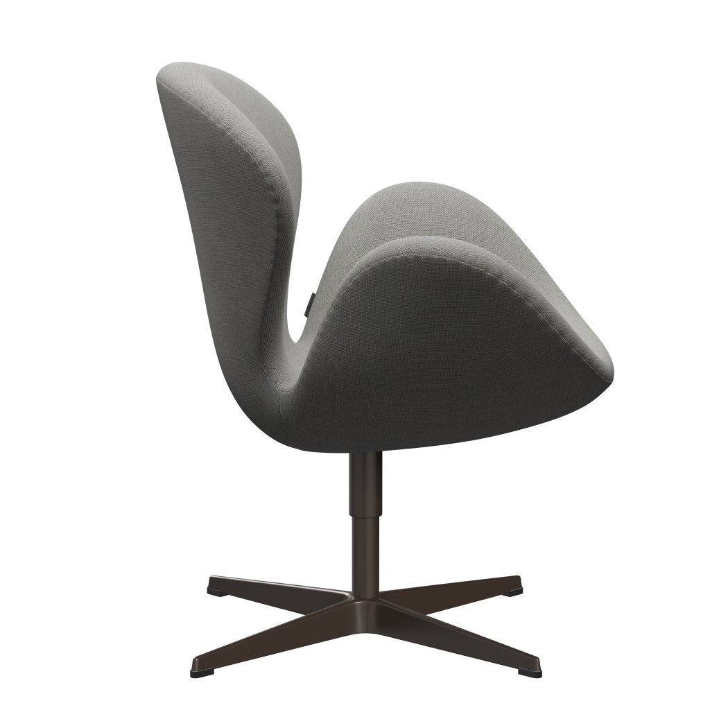 Fritz Hansen Swan Lounge Chair, Brown Bronze/Sunniva Sand/Light Grey