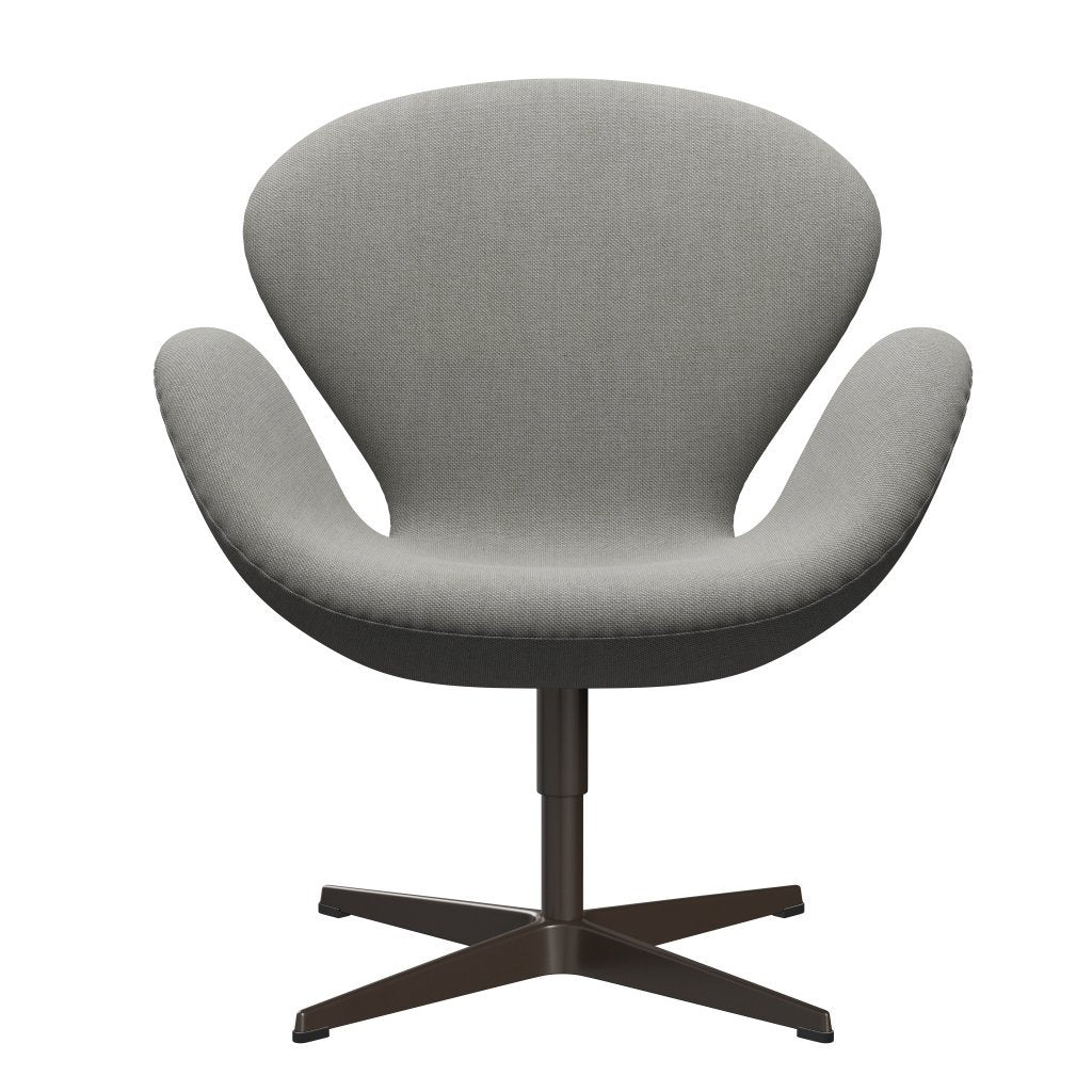 Fritz Hansen Swan Lounge Chair, Brown Bronz/Sunniva Sand/Light Grey