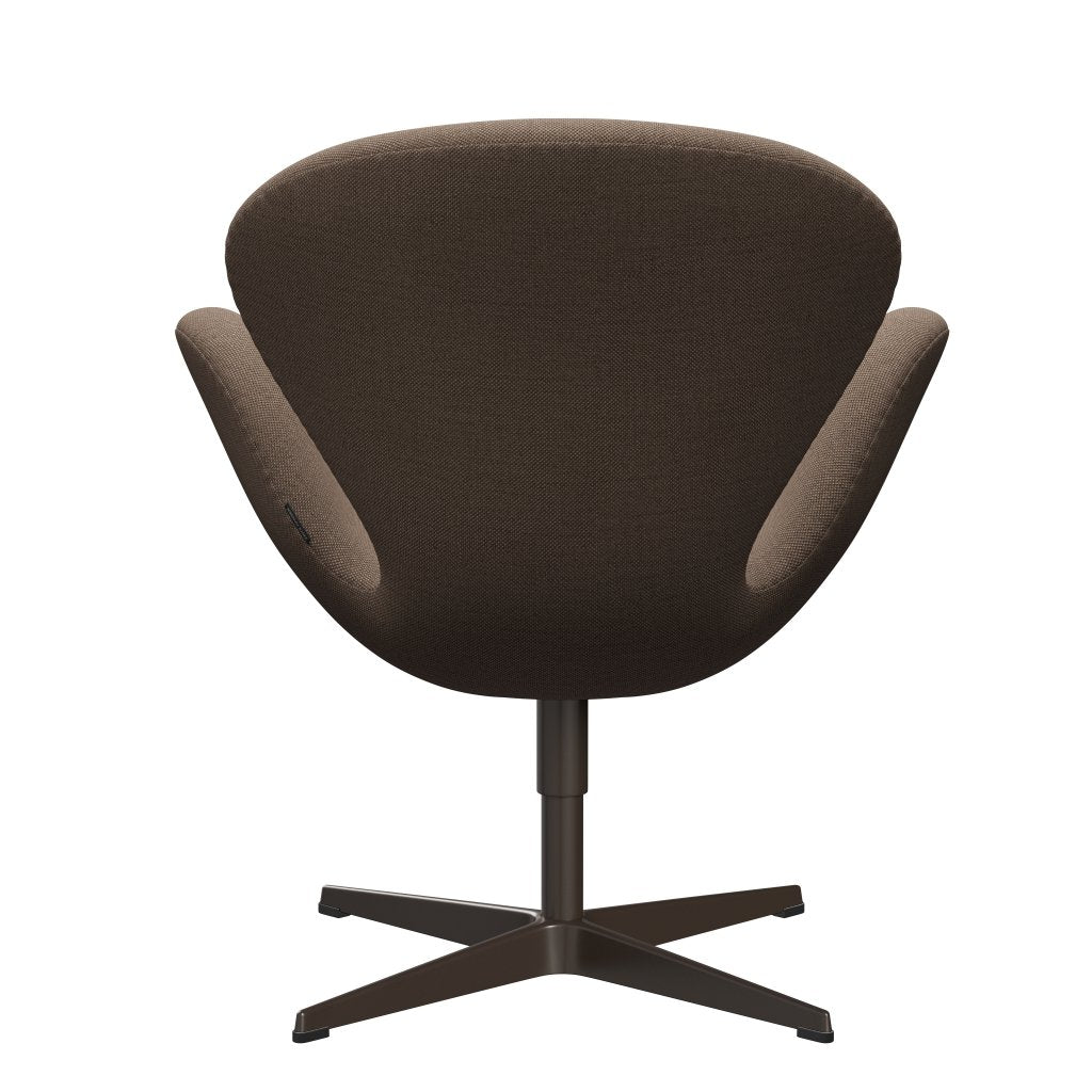 Fritz Hansen Swan Lounge Chair, Brown Bronz/Sunniva Chocolate/Tan