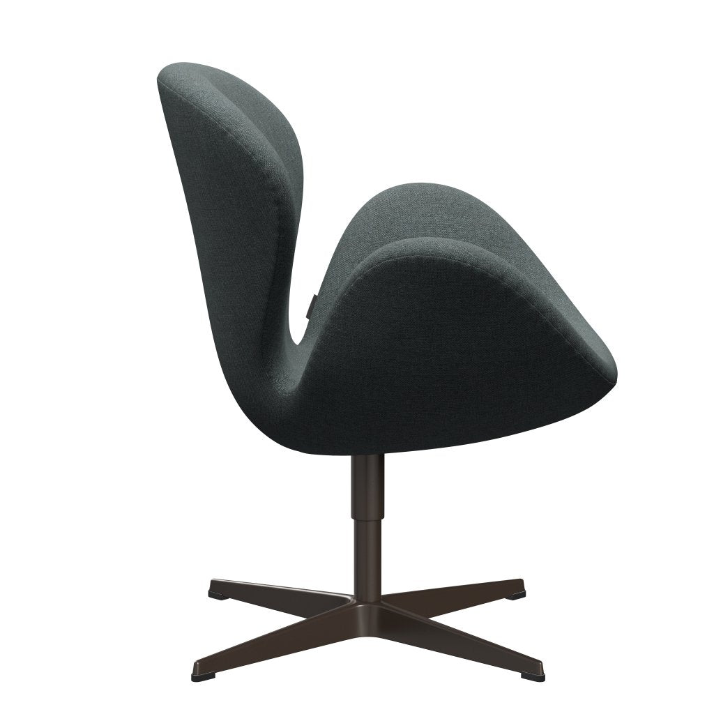 Fritz Hansen Swan Lounge Chair, Brown Bronz/Sunniva Steel Grey