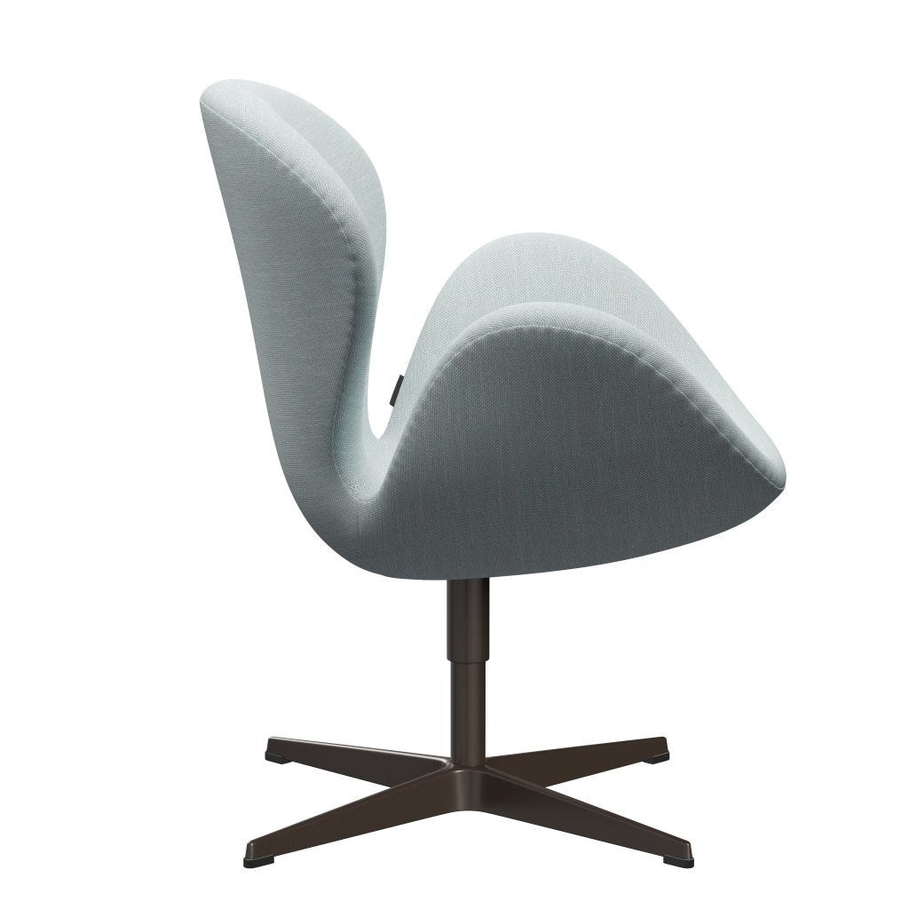 Lounge židle Fritz Hansen Swan, Brown Bronze/Sunniva White/Light Blue