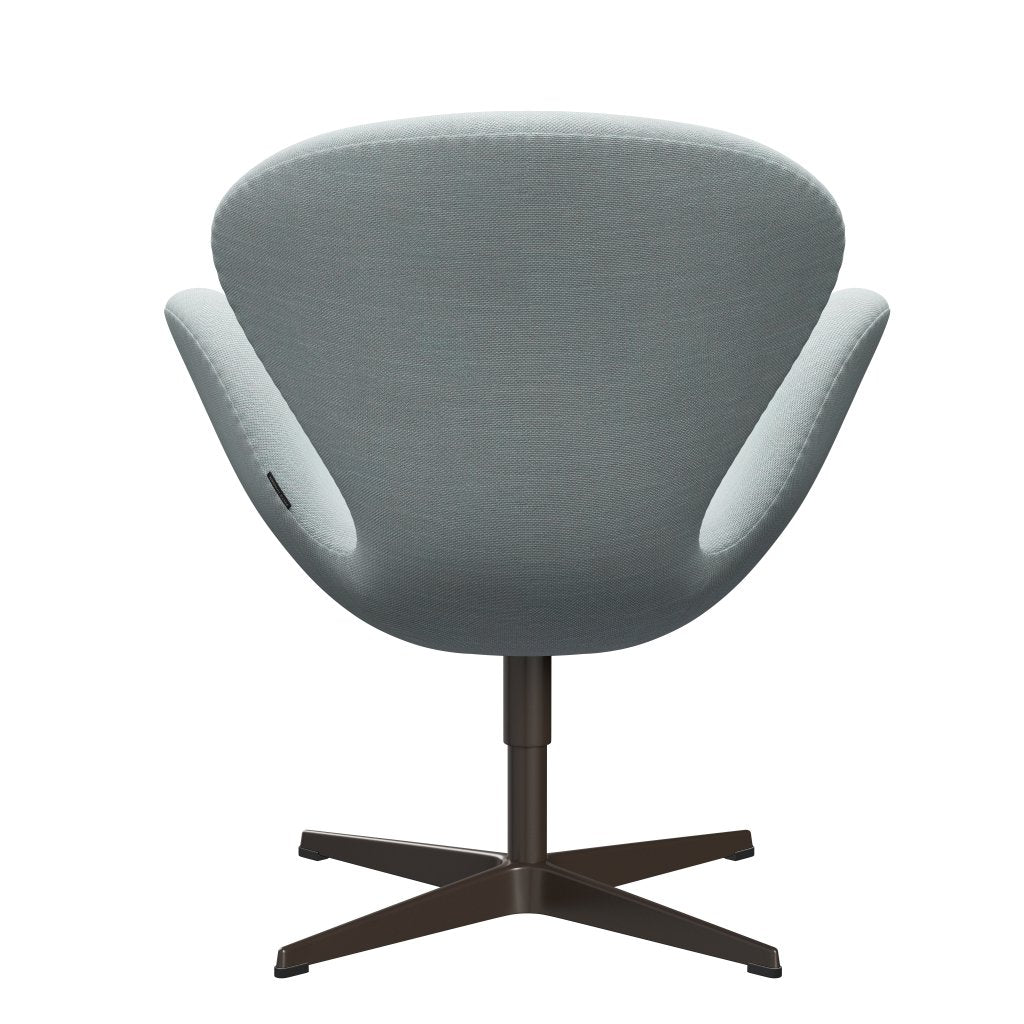 Lounge židle Fritz Hansen Swan, Brown Bronze/Sunniva White/Light Blue