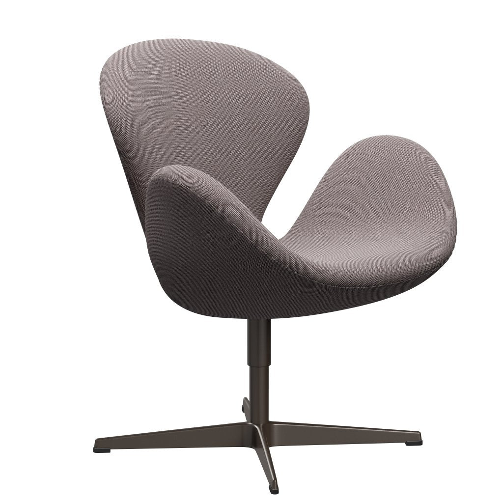 Lounge židle Fritz Hansen Swan, Brown Bronze/Sunniva White/Violet