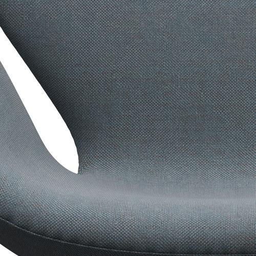 Fritz Hansen Swan Lounge Chair, Brown Bronze/Sunniva Soft Blue