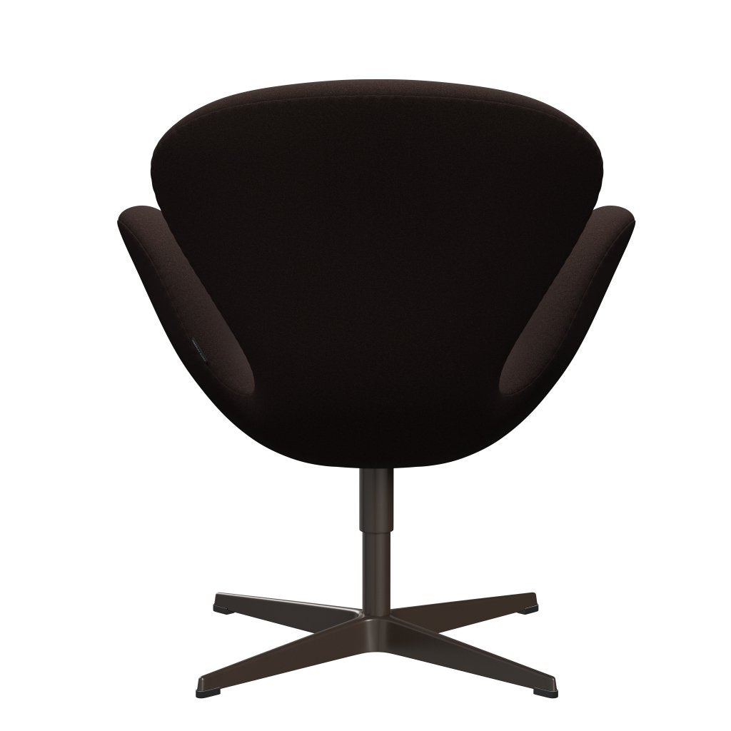 Fritz Hansen Swan Lounge Chair, Brown Bronze/Tonus Dark Brown