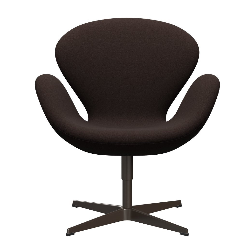 Fritz Hansen Swan Lounge Chair, Brown Bronz/Tonus tmavě hnědá