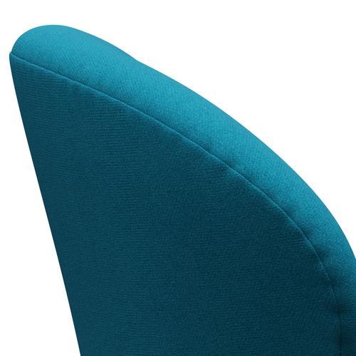 Fritz Hansen Swan Lounge Chair, Brown Bronze/Tonus Turquoise