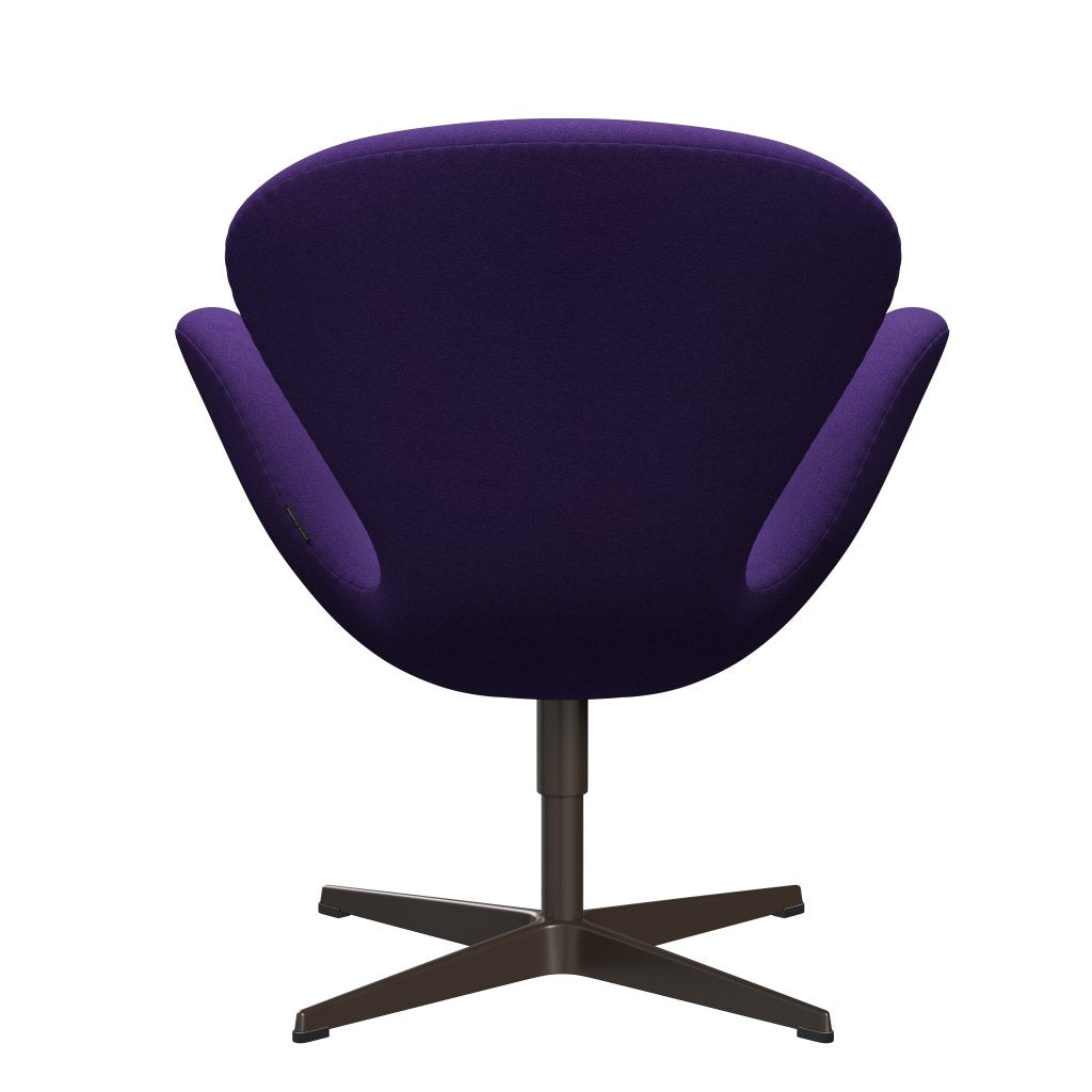 Fritz Hansen Swan Lounge Chair, Brown Bronz/Tonus Violet