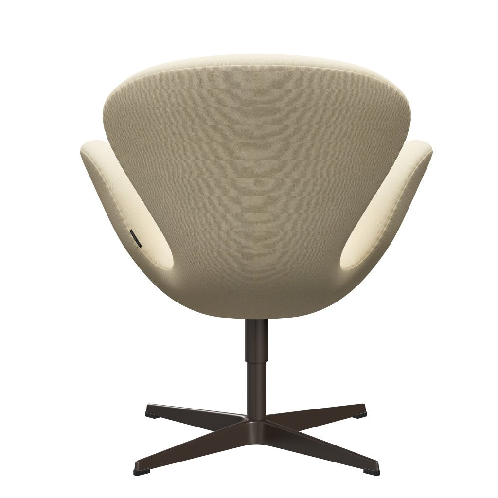 Fritz Hansen Swan Lounge Chair, Brown Bronz/Tonus Wool White