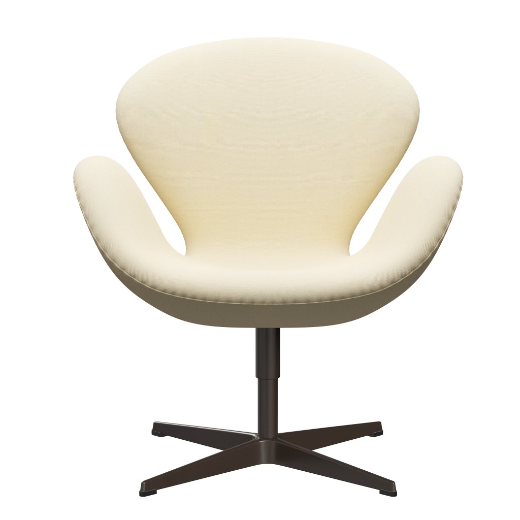 Fritz Hansen Swan Lounge Chair, Brown Bronz/Tonus Wool White