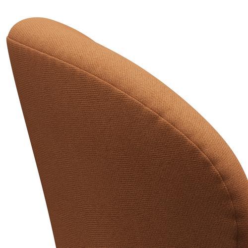 Fritz Hansen Swan Lounge Chair, Brown Bronz/Tonus Soft Orange