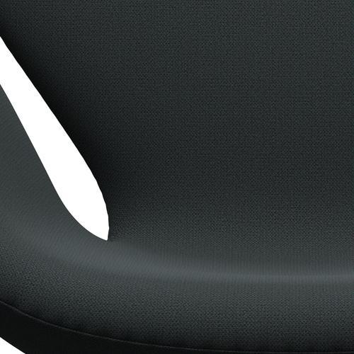 Fritz Hansen Swan Lounge Chair, satén kartáčovaný hliník/zachycení tmavě tmavě zelené