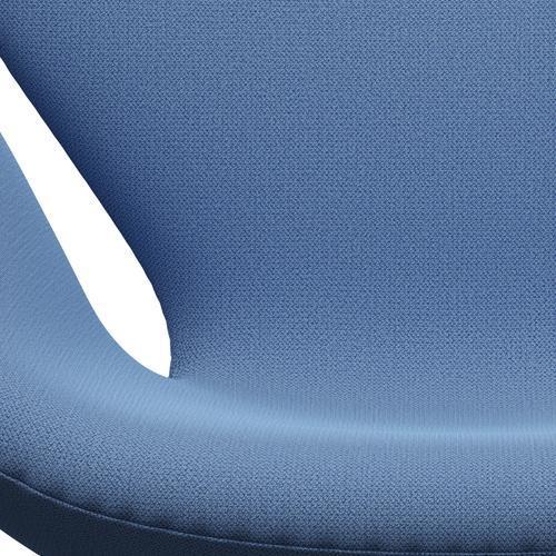 Fritz Hansen Swan Lounge Chair, satén kartáčovaný hliník/zachycení Instant Blue