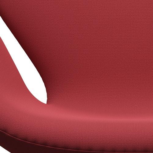 Fritz Hansen Swan Lounge Chair, satén kartáčovaný hliník/zachycení okamžité červené