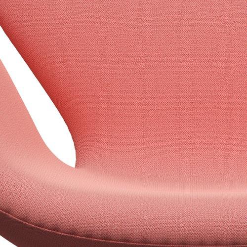 Fritz Hansen Swan Lounge Chair, saténový kartáčovaný hliník/zachycení korálu