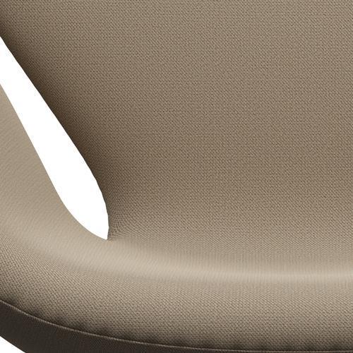 Fritz Hansen Swan Lounge Chair, saténový kartáčovaný hliník/zachycovací písek