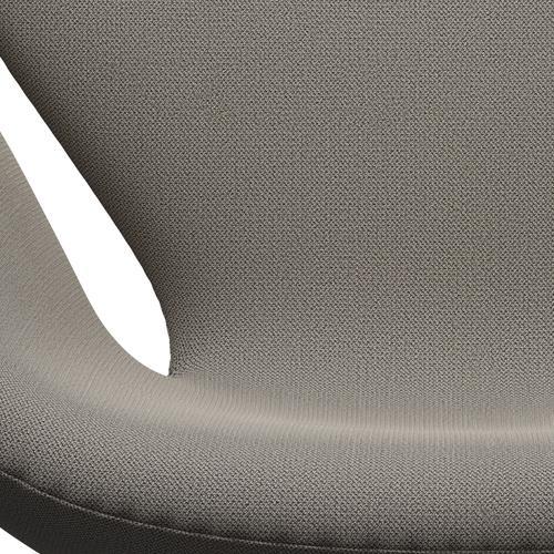 Fritz Hansen Swan Lounge Chair, satén kartáčovaný hliník/zachycení teplé šedé