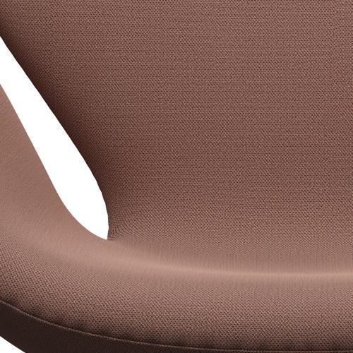 Fritz Hansen Swan Lounge Chair, satén kartáčovaný hliník/zachycení cihly/červená