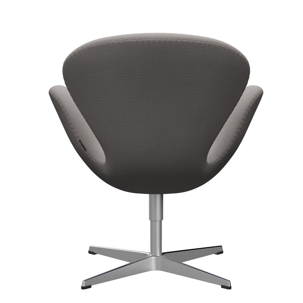 Fritz Hansen Swan Lounge Chair, Satin Brushed Aluminium/Christianshavn Beige