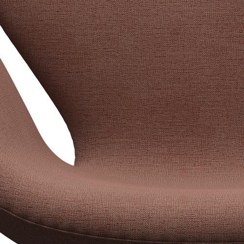 Fritz Hansen Swan Lounge Chair, satén kartáčovaný hliník/Christianshavn Beige/Orange