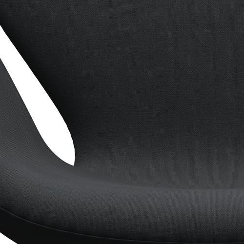 Fritz Hansen Swan Lounge Chair, satén kartáčovaný hliník/Christianshavn Dark Grey