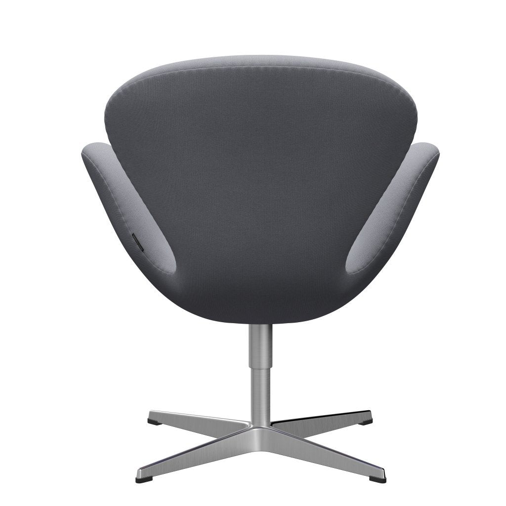 Fritz Hansen Swan Lounge Chair, satén kartáčovaný hliník/Christianshavn Light Grey Plain