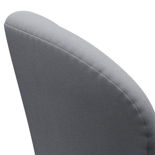 Fritz Hansen Swan Lounge Chair, satén kartáčovaný hliník/Christianshavn Light Grey Plain