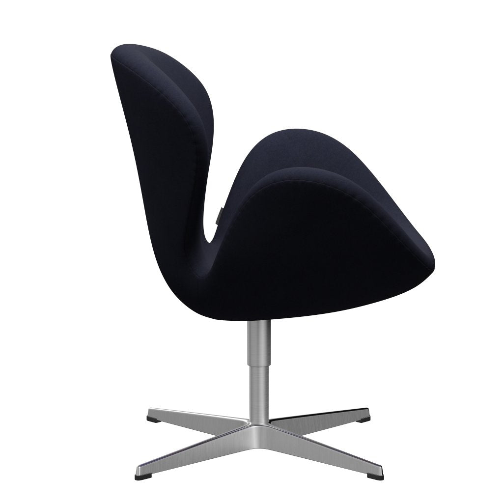 Fritz Hansen Swan Lounge Chair, satén kartáčovaný hliník/pohodlí Země šedá