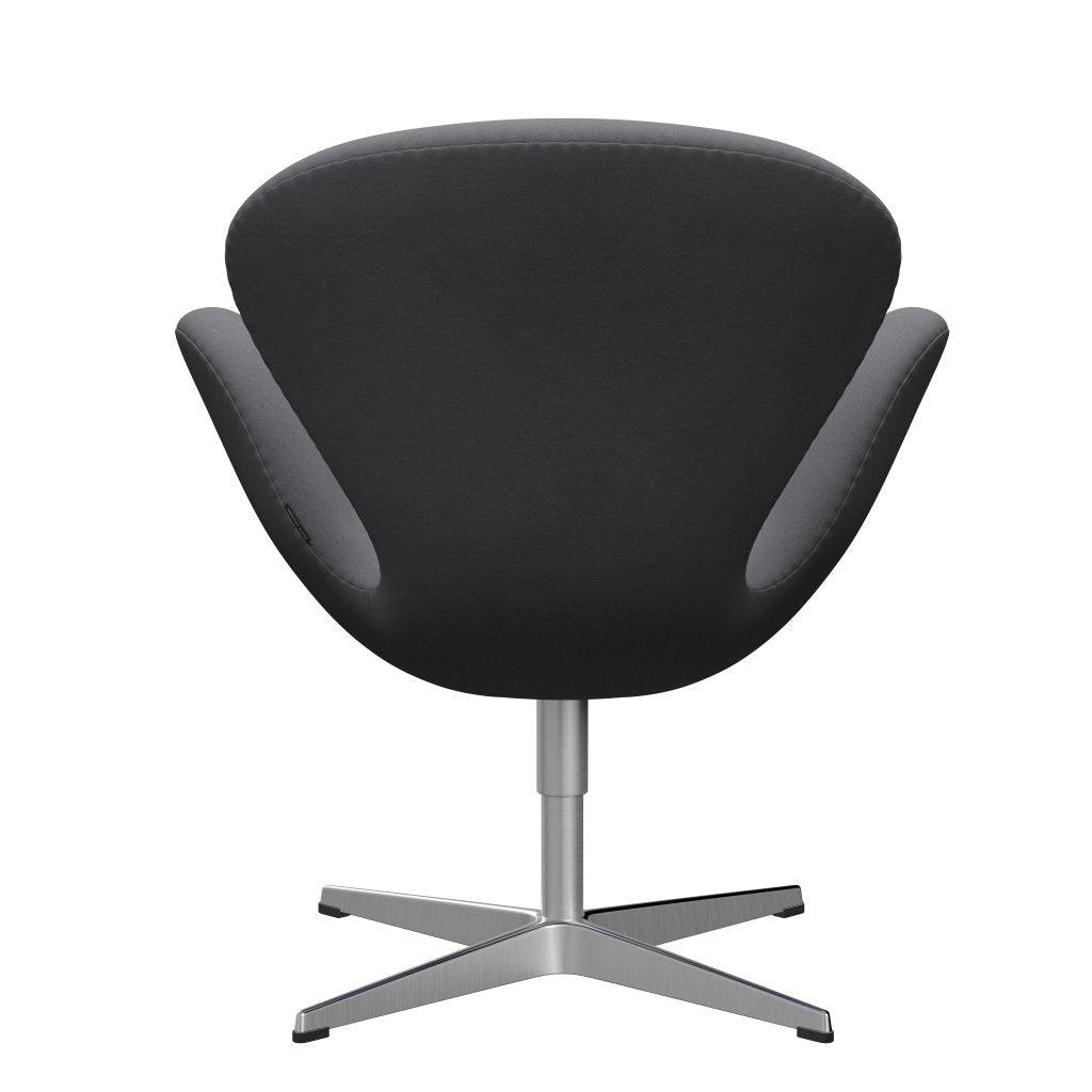 Fritz Hansen Swan Lounge Chair, satén kartáčovaný hliník/pohodlí šedá (01012)