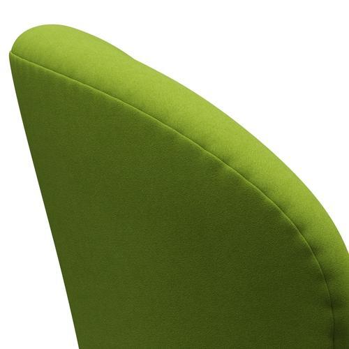 Fritz Hansen Swan Lounge Chair, Satin Brushed Aluminium/Comfort Green (68011)