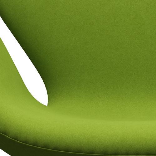 Fritz Hansen Swan Lounge Chair, saténová kartáčovaná hliník/Comfort Green (68011)