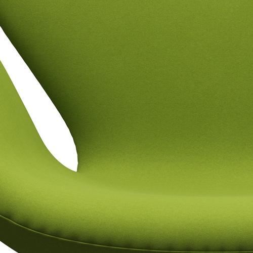 Fritz Hansen Swan Lounge Chair, satén kartáčovaný hliník/pohodlí světle zelená (68000)