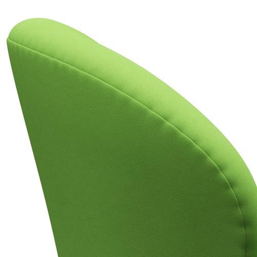 Fritz Hansen Swan Lounge Chair, Satin Brushed Aluminium/Comfort Light Green (68010)