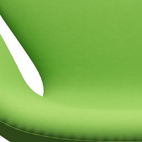 Fritz Hansen Swan Lounge Chair, satén kartáčovaný hliník/pohodlí světle zelená (68010)