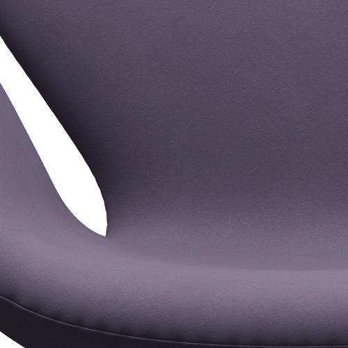 Fritz Hansen Swan Lounge Chair, satén kartáčovaný hliník/pohodlí fialové