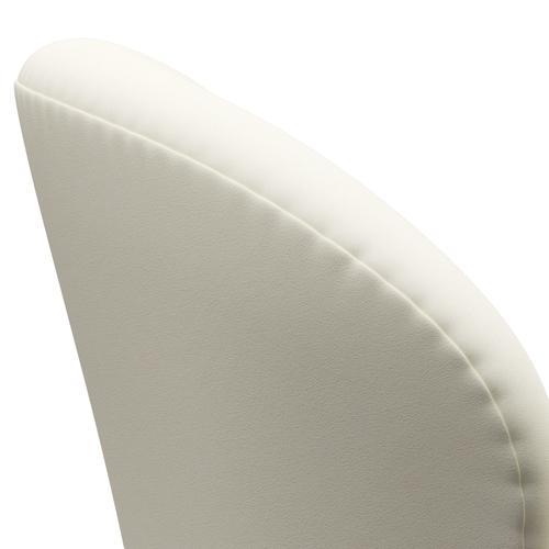 Fritz Hansen Swan Lounge Chair, Satin Brushed Aluminium/Comfort White