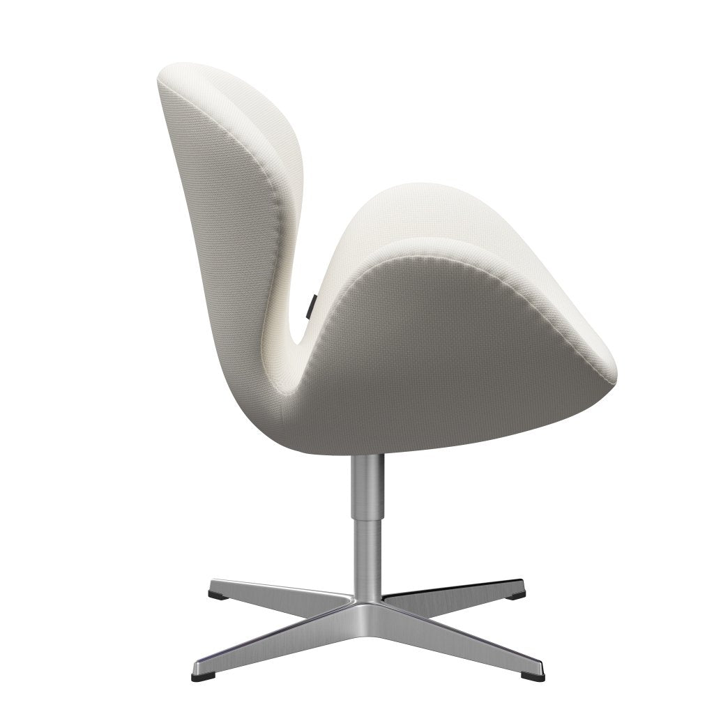 Fritz Hansen Swan Lounge Chair, saténový kartáčovaný hliník/Diablo Snow