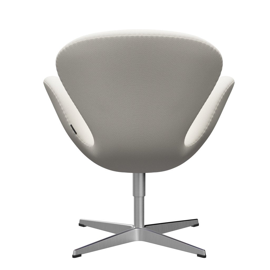 Fritz Hansen Swan Lounge Chair, saténový kartáčovaný hliník/Diablo Snow