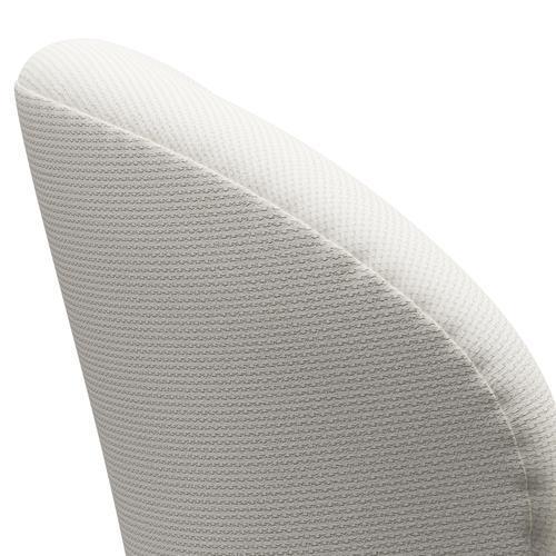 Fritz Hansen Swan Lounge Chair, saténový kartáčovaný hliník/Diablo Snow