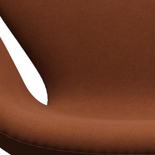 Fritz Hansen Swan Lounge Chair, saténová kartáčovaná hliník/Divina Brown (346)