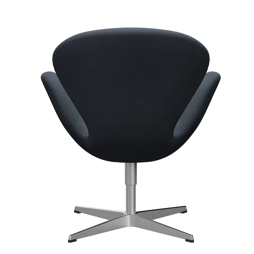 Fritz Hansen Swan Lounge Chair, satén kartáčovaný hliník/divina šedá