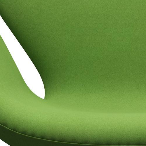 Fritz Hansen Swan Lounge Chair, saténové kartáčované hliníkové/Divina Lime Light