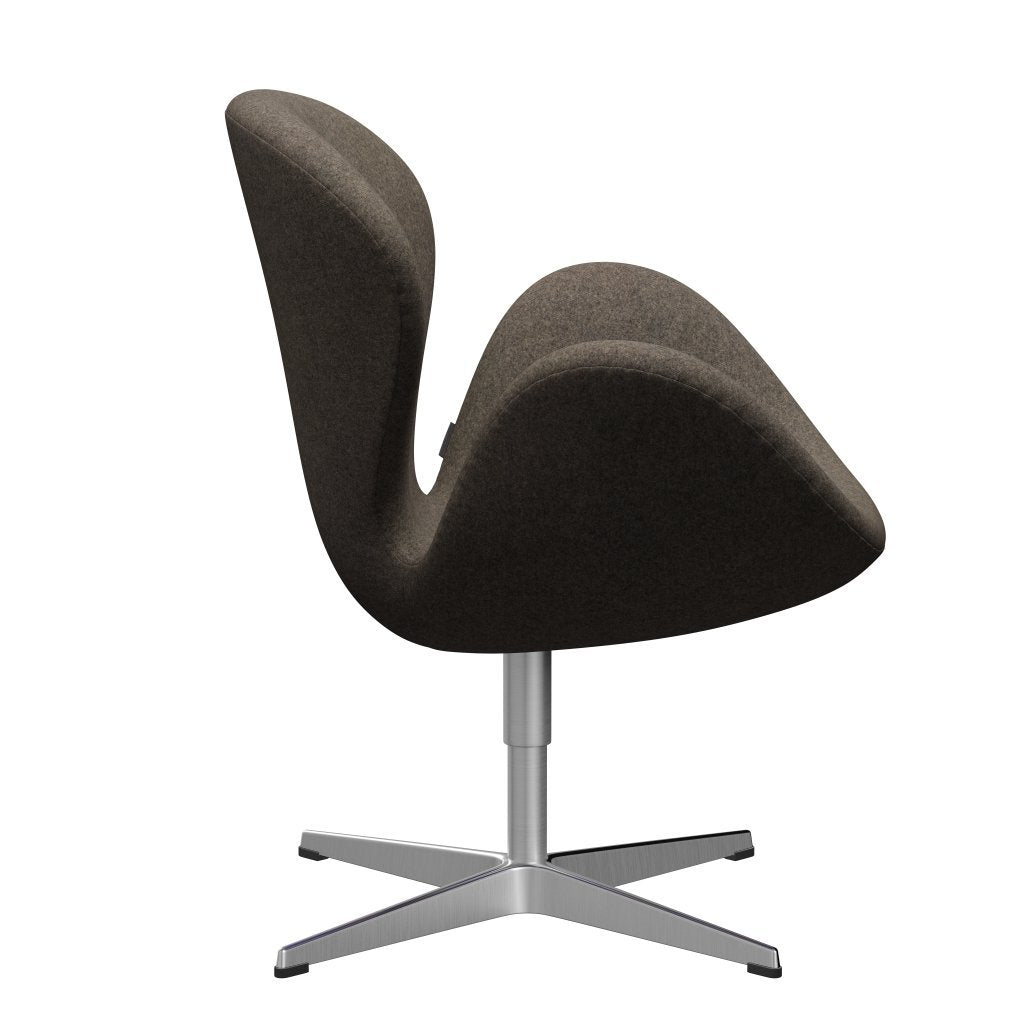 Fritz Hansen Swan Lounge Chair, satén kartáčovaný hliník/Divina MD krt